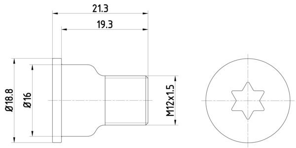 HELLA PAGID Болт, диск тормозного механизма 8DZ 355 209-051